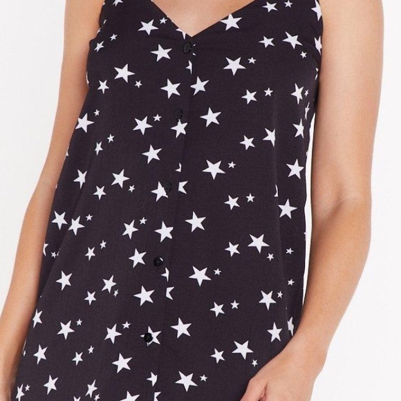 Nasty Gal NWT Star Mini Dress With Spaghetti Straps size 8 - Picture 4 of 7